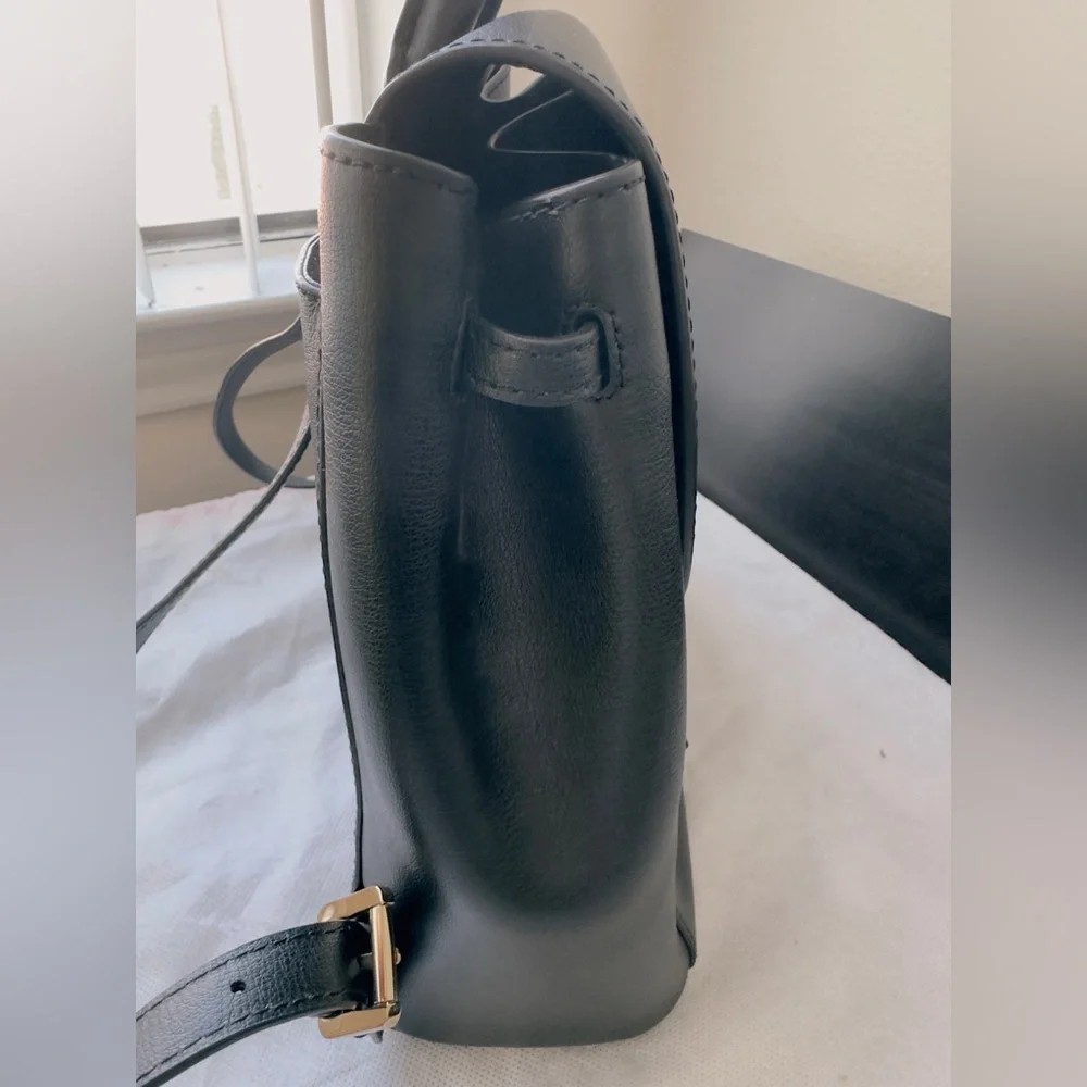 NWT Michael Kors Rivington Medium Leather Backpack in Black - Picture 3 of 16